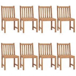 Acquista Sedie da Giardino con Cuscini 8 pz in Legno Massello di Teak con riferimento GHV-3073165 della ditta GARDENHOME