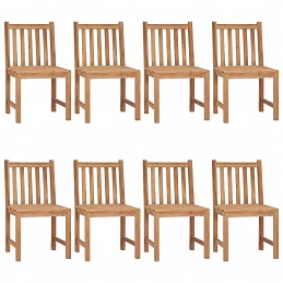 Acquista Sedie da Giardino con Cuscini 8 pz in Legno Massello di Teak con riferimento GHV-3073166 della ditta GARDENHOME