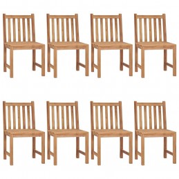 Acquista Sedie da Giardino con Cuscini 8 pz in Legno Massello di Teak con riferimento GHV-3073168 della ditta GARDENHOME