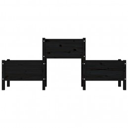 Acquista Fioriera Nera 178,5x44x75 cm in Legno Massello di Pino con riferimento GHV-822251 della ditta GARDENHOME