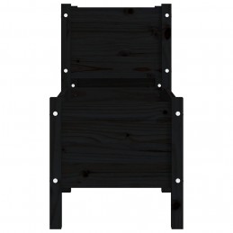 Acquista Fioriera Nera 178,5x44x75 cm in Legno Massello di Pino con riferimento GHV-822251 della ditta GARDENHOME