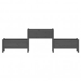 Acquista Fioriera Grigia 245,5x44x75 cm in Legno Massello di Pino con riferimento GHV-822254 della ditta GARDENHOME