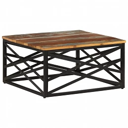 Acquista Tavolino da Salotto 68x68x35 cm in Legno Massello di Recupero con riferimento GHV-330075 della ditta GARDENHOME