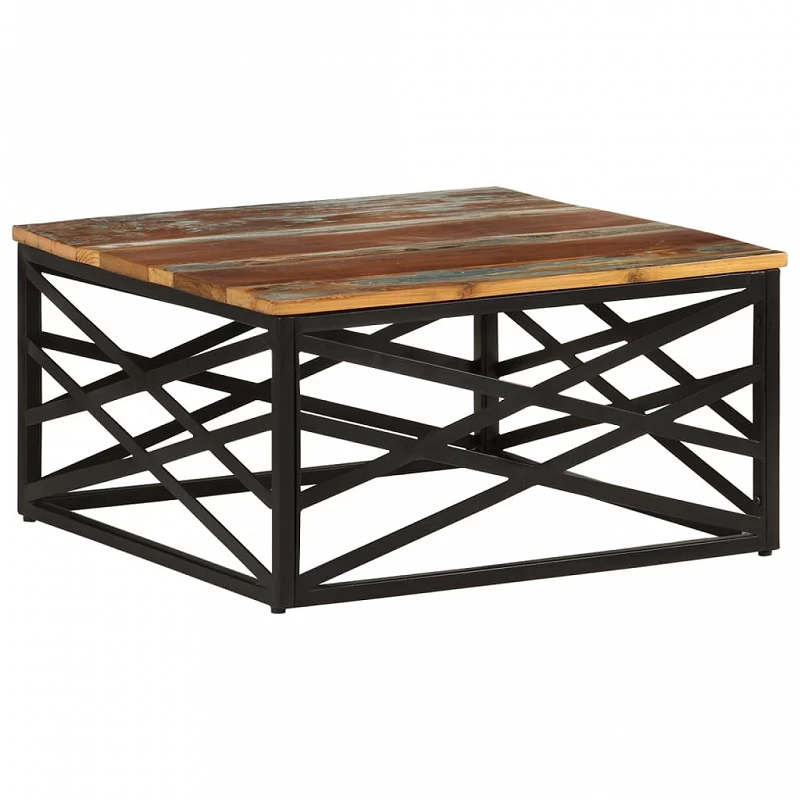 Acquista Tavolino da Salotto 68x68x35 cm in Legno Massello di Recupero con riferimento GHV-330075 della ditta GARDENHOME