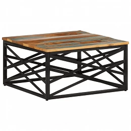 Acquista Tavolino da Salotto 68x68x35 cm in Legno Massello di Recupero con riferimento GHV-330075 della ditta GARDENHOME