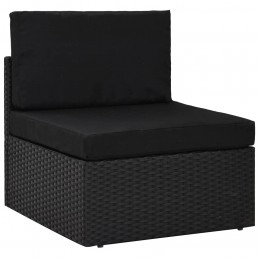 Acquista Set Divani da Giardino 2 pz in Polyrattan Nero con riferimento GHV-49502 della ditta GARDENHOME