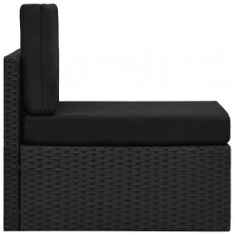 Acquista Set Divani da Giardino 2 pz in Polyrattan Nero con riferimento GHV-49502 della ditta GARDENHOME