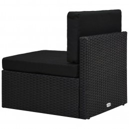 Acquista Set Divani da Giardino 2 pz in Polyrattan Nero con riferimento GHV-49502 della ditta GARDENHOME