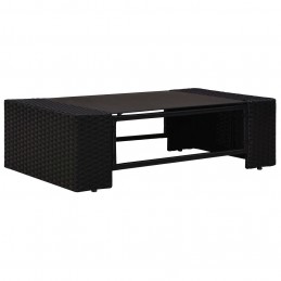 Acquista Set Divani da Giardino 2 pz in Polyrattan Nero con riferimento GHV-49502 della ditta GARDENHOME