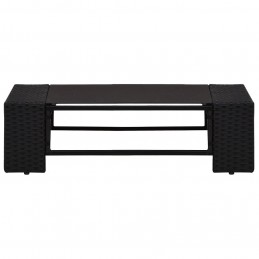 Acquista Set Divani da Giardino 2 pz in Polyrattan Nero con riferimento GHV-49502 della ditta GARDENHOME