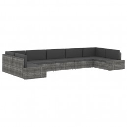 Acquista Divano Modulare a 2 Posti in Polyrattan Nero con riferimento GHV-49503 della ditta GARDENHOME