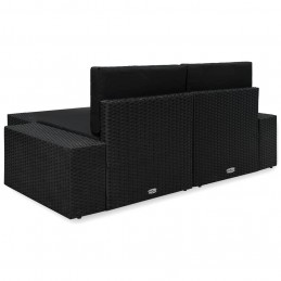 Acquista Set Divani da Giardino 3 pz in Polyrattan Nero con riferimento GHV-49507 della ditta GARDENHOME