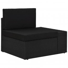 Acquista Set Divani da Giardino 3 pz in Polyrattan Nero con riferimento GHV-49507 della ditta GARDENHOME
