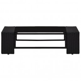 Acquista Set Divani da Giardino 3 pz in Polyrattan Nero con riferimento GHV-49507 della ditta GARDENHOME