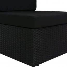 Acquista Set Divani da Giardino 3 pz in Polyrattan Nero con riferimento GHV-49507 della ditta GARDENHOME