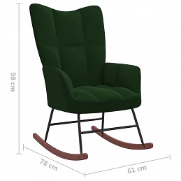 Acquista Sedia da Pranzo Verde Scuro in Velluto con riferimento GHV-328141 della ditta GARDENHOME