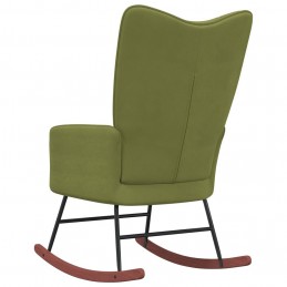 Acquista Sedia a Dondolo Verde Chiaro in Velluto con riferimento GHV-328142 della ditta GARDENHOME