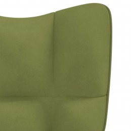 Acquista Sedia a Dondolo Verde Chiaro in Velluto con riferimento GHV-328142 della ditta GARDENHOME