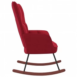 Acquista Sedia a Dondolo Rosso Vino in Velluto con riferimento GHV-328144 della ditta GARDENHOME