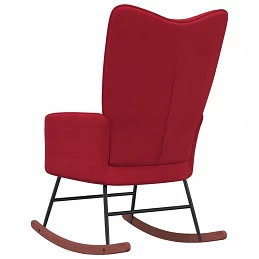 Acquista Sedia a Dondolo Rosso Vino in Velluto con riferimento GHV-328144 della ditta GARDENHOME