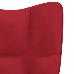 Acquista Sedia a Dondolo Rosso Vino in Velluto con riferimento GHV-328144 della ditta GARDENHOME