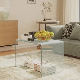 Acquista Tavolino di Servizio 40x40x60 cm in Vetro Temperato con riferimento GHV-332930 della ditta GARDENHOME
