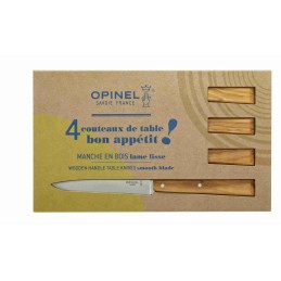 Acquista Opinel Coltello Tavola Box Manico Ulivo 4 pezzi con riferimento O-1515 della ditta Opinel