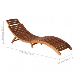 Acquista Lettino Prendisole 3 pz con Tavolino in Legno Massello d'Acacia con riferimento GHV-279160 della ditta GARDENHOME