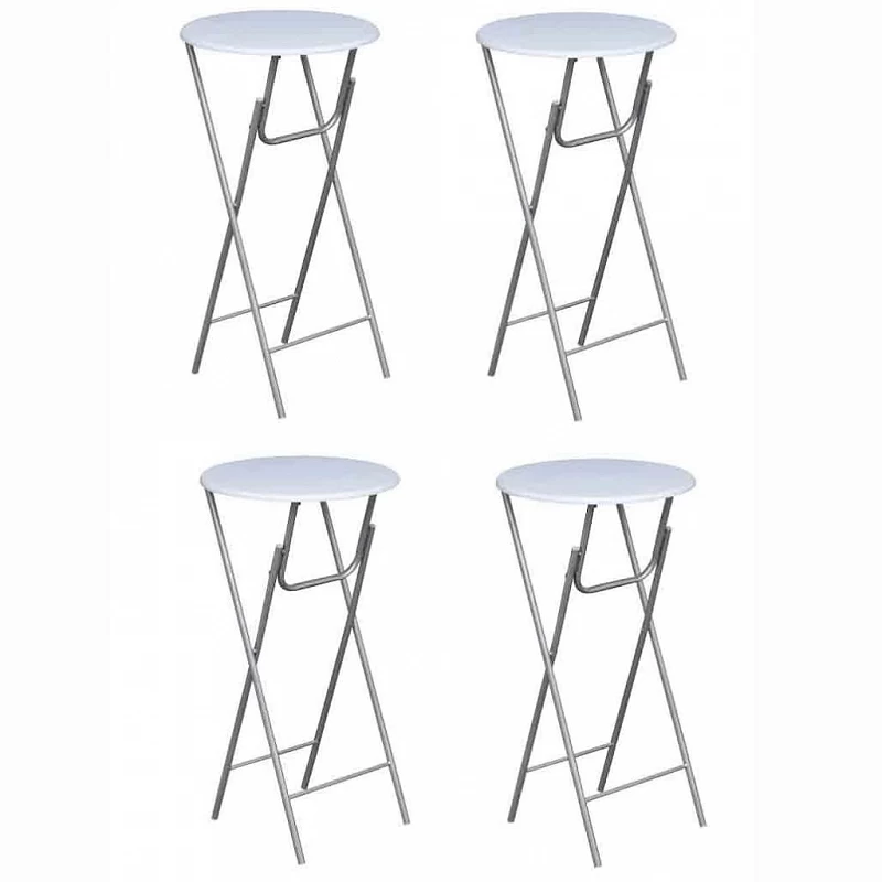 Acquista Tavoli da Bar Set 4 pz con Ripiano in MDF Bianco con riferimento GHV-60650 della ditta GARDENHOME