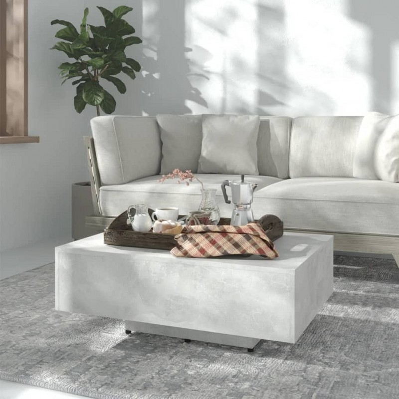 Acquista Tavolino da Caffè Grigio Cemento 85x55x31 cm in Truciolato con riferimento GHV-803384 della ditta GARDENHOME