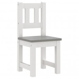 Acquista Set Tavolo e Sedie per Bambini 3 Pezzi Bianco e Grigio in MDF con riferimento GHV-10409 della ditta GARDENHOME
