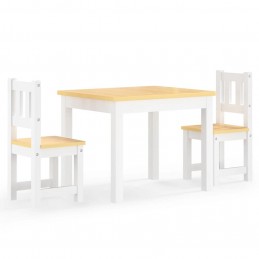 Acquista Set Tavolo e Sedie per Bambini 3 Pezzi Bianco e Beige in MDF con riferimento GHV-10410 della ditta GARDENHOME