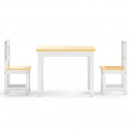 Acquista Set Tavolo e Sedie per Bambini 3 Pezzi Bianco e Beige in MDF con riferimento GHV-10410 della ditta GARDENHOME