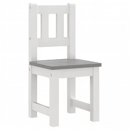Acquista Set Tavolo e Sedie per Bambini 4 Pezzi Bianco e Grigio in MDF con riferimento GHV-10411 della ditta GARDENHOME