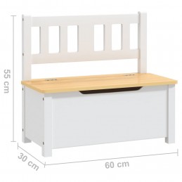 Acquista Set Tavolo e Sedie per Bambini 4 pz Bianco e Beige in MDF con riferimento GHV-10412 della ditta GARDENHOME