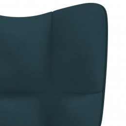 Acquista Sedia a Dondolo Blu in Velluto con riferimento GHV-328149 della ditta GARDENHOME