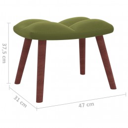 Acquista Poltrona a Dondolo con Poggiapiedi Verde Scuro in Velluto con riferimento GHV-328153 della ditta GARDENHOME