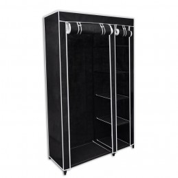 Acquista Armadio Guardaroba Pieghevole Nero 110 x 45 x 175 cm con riferimento GHV-60719 della ditta GARDENHOME