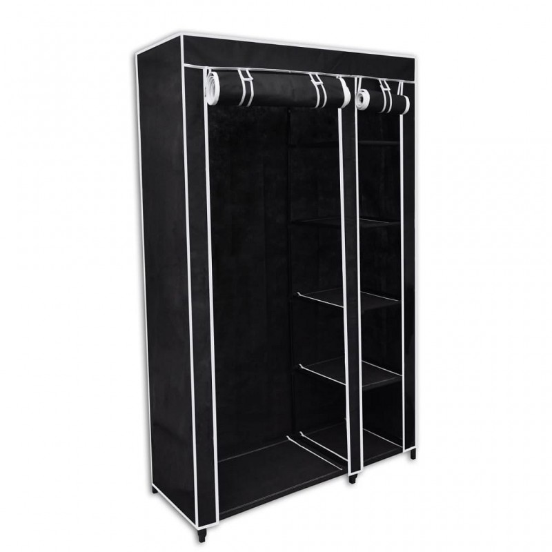 Acquista Armadio Guardaroba Pieghevole Nero 110 x 45 x 175 cm con riferimento GHV-60719 della ditta GARDENHOME
