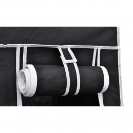 Acquista Armadio Guardaroba Pieghevole Nero 110 x 45 x 175 cm con riferimento GHV-60719 della ditta GARDENHOME