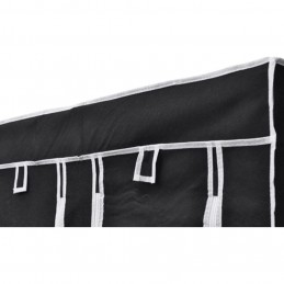 Acquista Armadio Guardaroba Pieghevole Nero 110 x 45 x 175 cm con riferimento GHV-60719 della ditta GARDENHOME