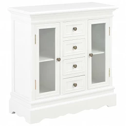Acquista Credenza Bianca 70x28x70 cm in Legno Massello di Pino con riferimento GHV-280027 della ditta GARDENHOME