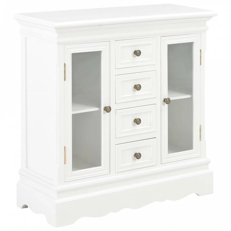 Acquista Credenza Bianca 70x28x70 cm in Legno Massello di Pino con riferimento GHV-280027 della ditta GARDENHOME