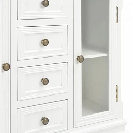 Acquista Credenza Bianca 70x28x70 cm in Legno Massello di Pino con riferimento GHV-280027 della ditta GARDENHOME