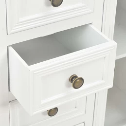 Acquista Credenza Bianca 70x28x70 cm in Legno Massello di Pino con riferimento GHV-280027 della ditta GARDENHOME