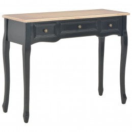 Acquista 280046 Dressing Console Table with 3 Drawers Black con riferimento GHV-280046 della ditta GARDENHOME