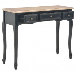 Acquista 280046 Dressing Console Table with 3 Drawers Black con riferimento GHV-280046 della ditta GARDENHOME
