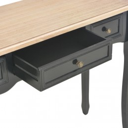 Acquista 280046 Dressing Console Table with 3 Drawers Black con riferimento GHV-280046 della ditta GARDENHOME