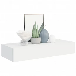 Acquista Scaffali con Cassetti da Parete 2 pz Bianco 60x23,5x10 cm MDF con riferimento GHV-330256 della ditta GARDENHOME