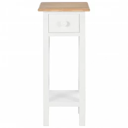 Acquista 280057 Side Table White 27x27x65,5 cm Wood con riferimento GHV-280057 della ditta GARDENHOME